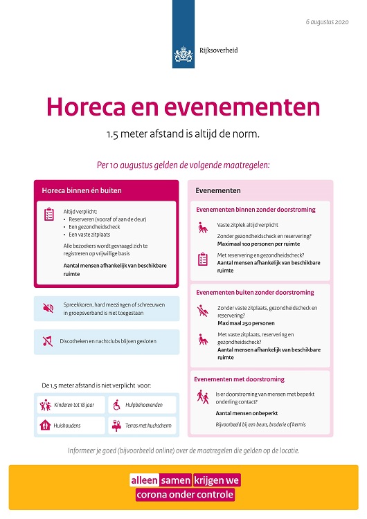corona evenementen